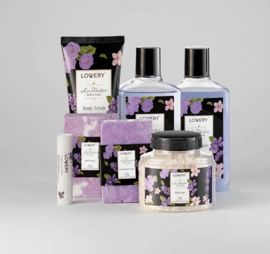 Lavender & Lilac Spa Gift Basket - Aromatherapy Stress Kit - Just Because Gift Baskets