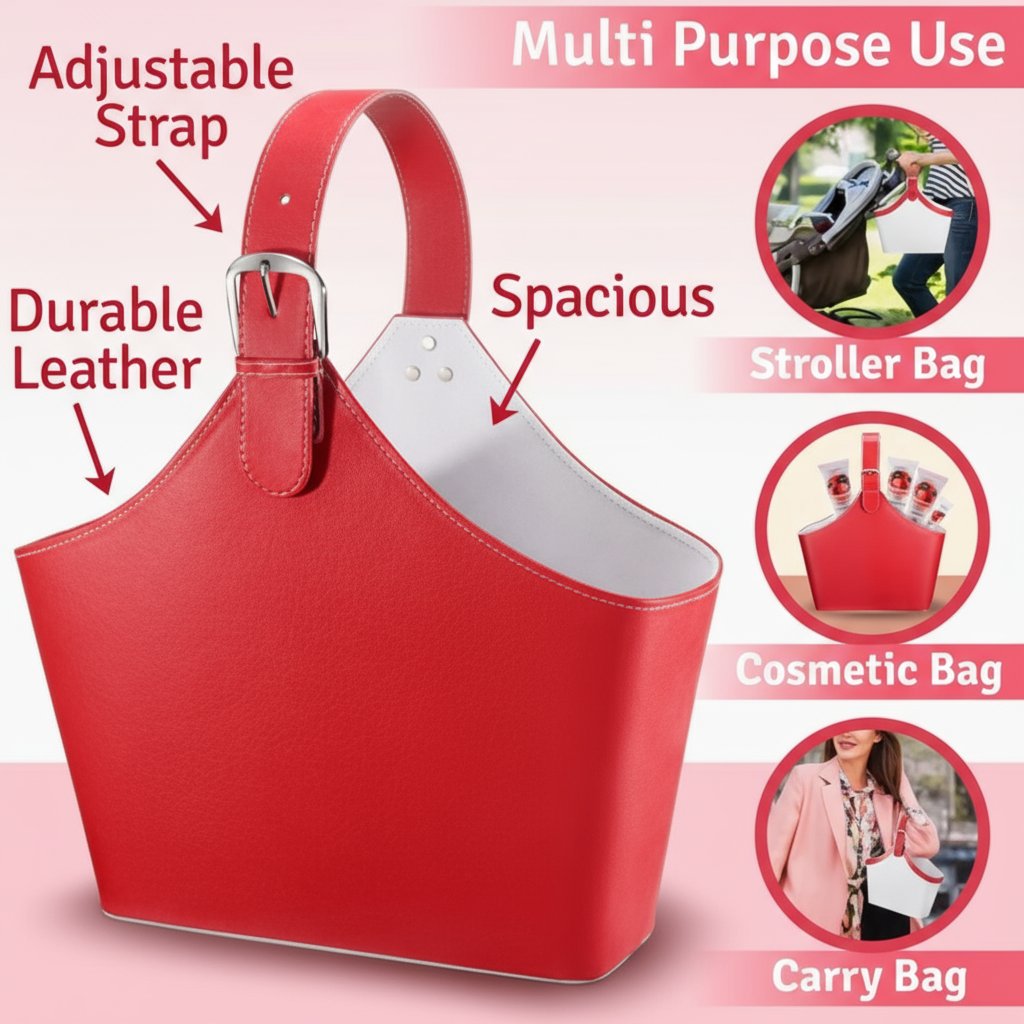 Japanese Cherry Blossom Bath Set, 25PC Spa Leather Bag - Just Because Gift Baskets