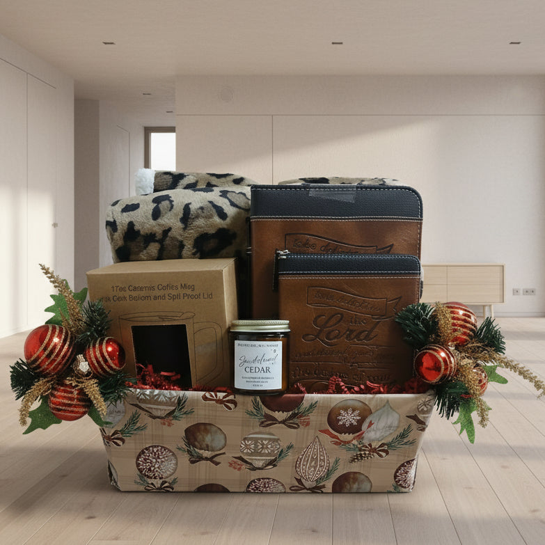 Holiday Serenity: The "Delight in the Lord" Winter Comfort Gift Basket - Just Because Gift Baskets
