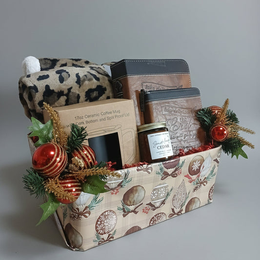 Holiday Serenity: The "Delight in the Lord" Winter Comfort Gift Basket - Just Because Gift Baskets