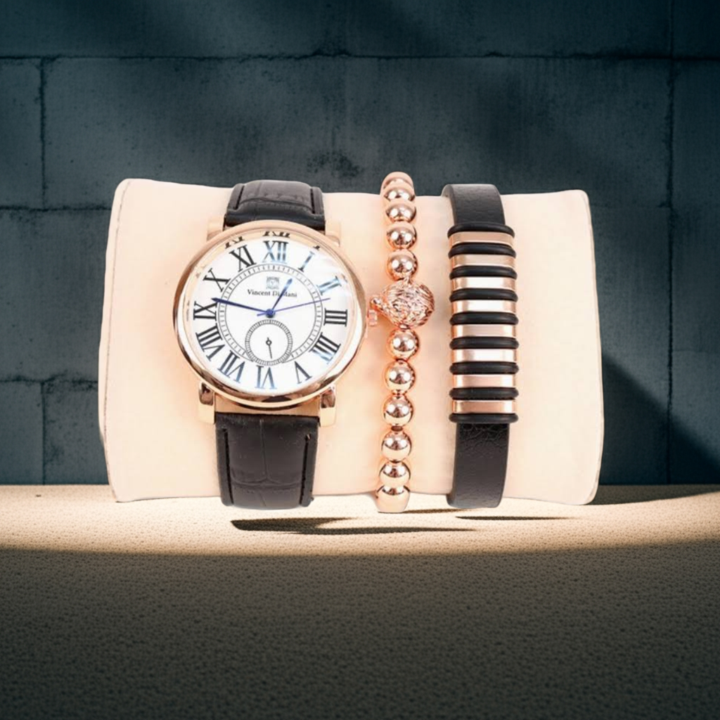 Men's Watch & Bracelet Present Set