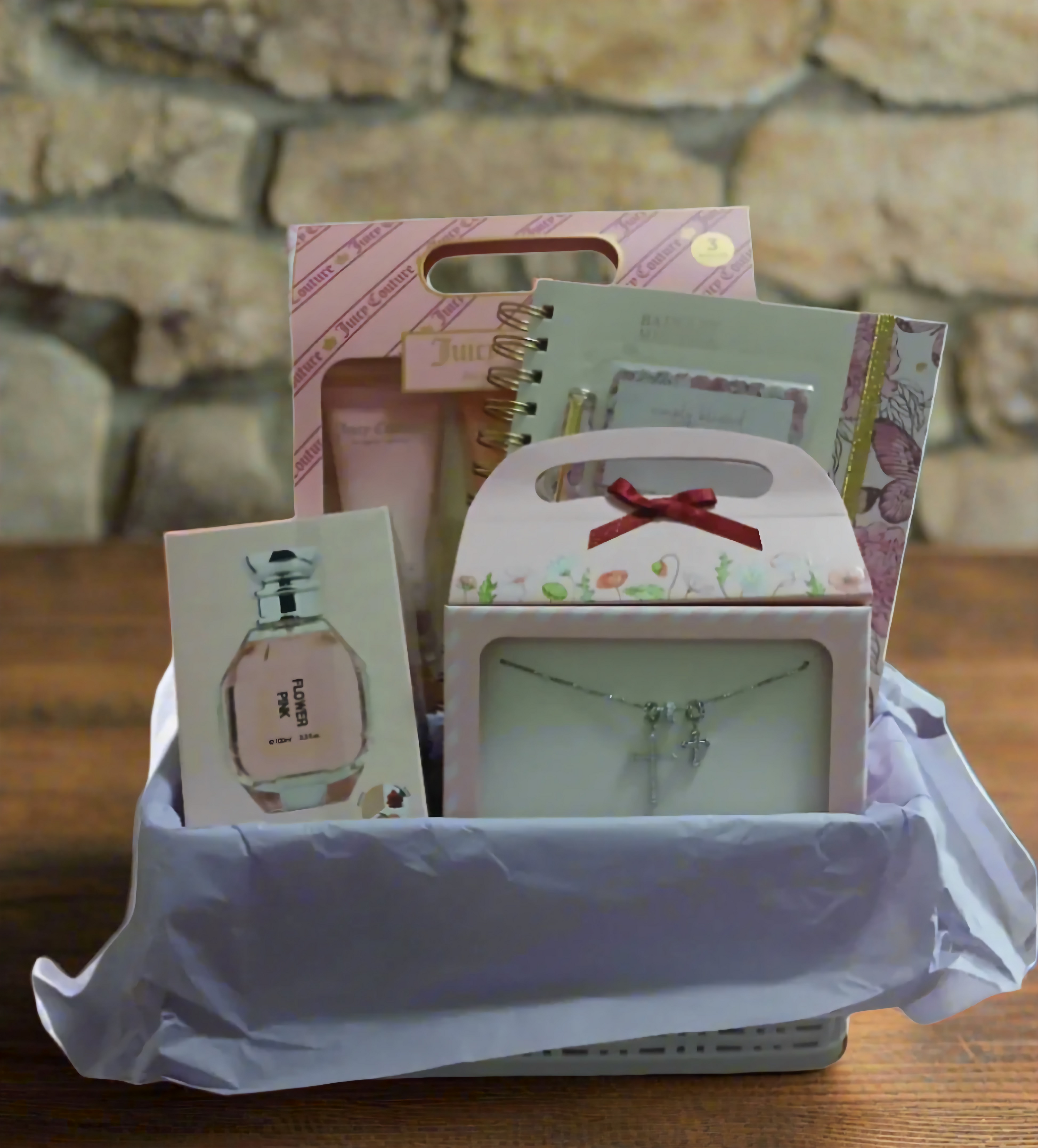 Flower Pink Scented Basket