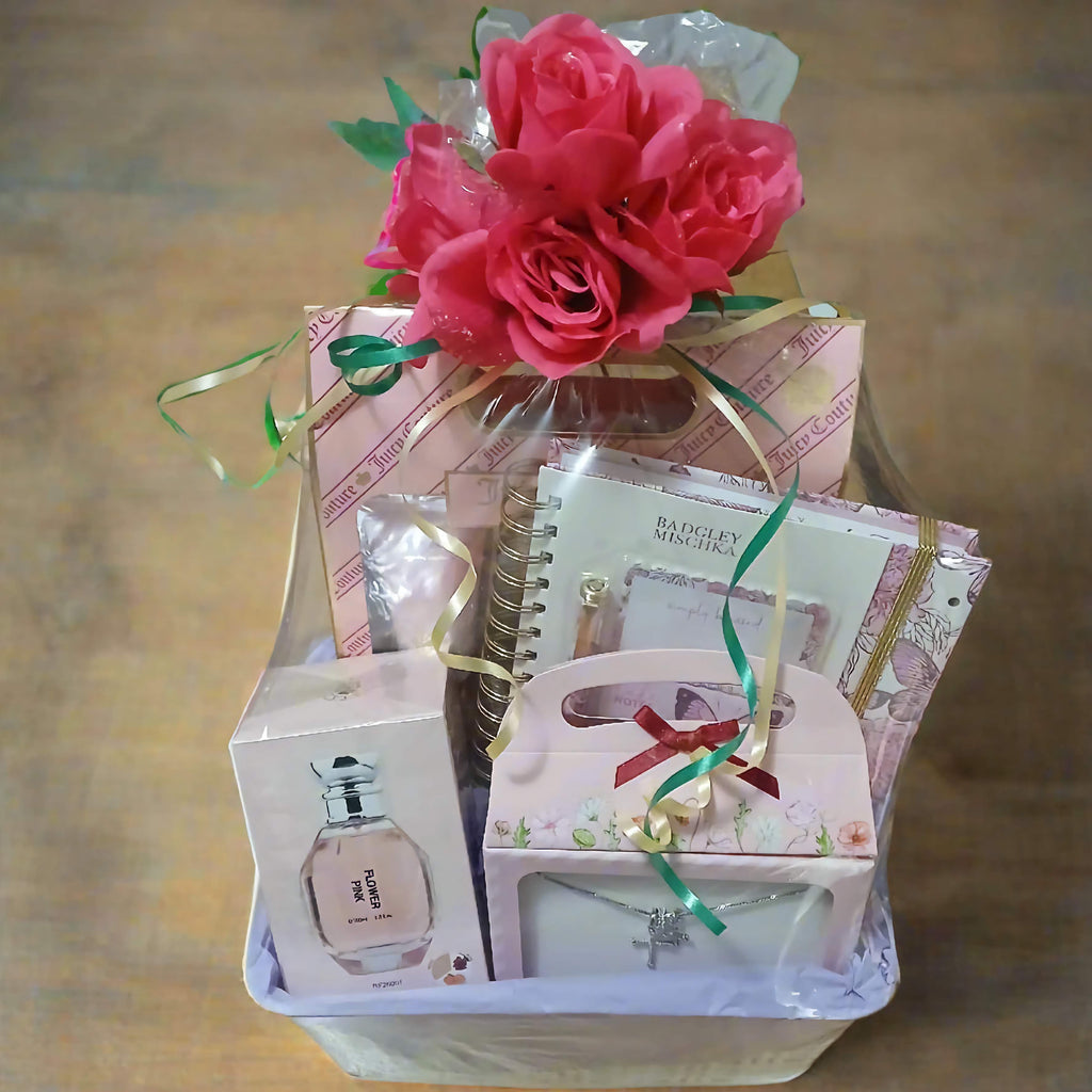 Flower Pink Scented Basket