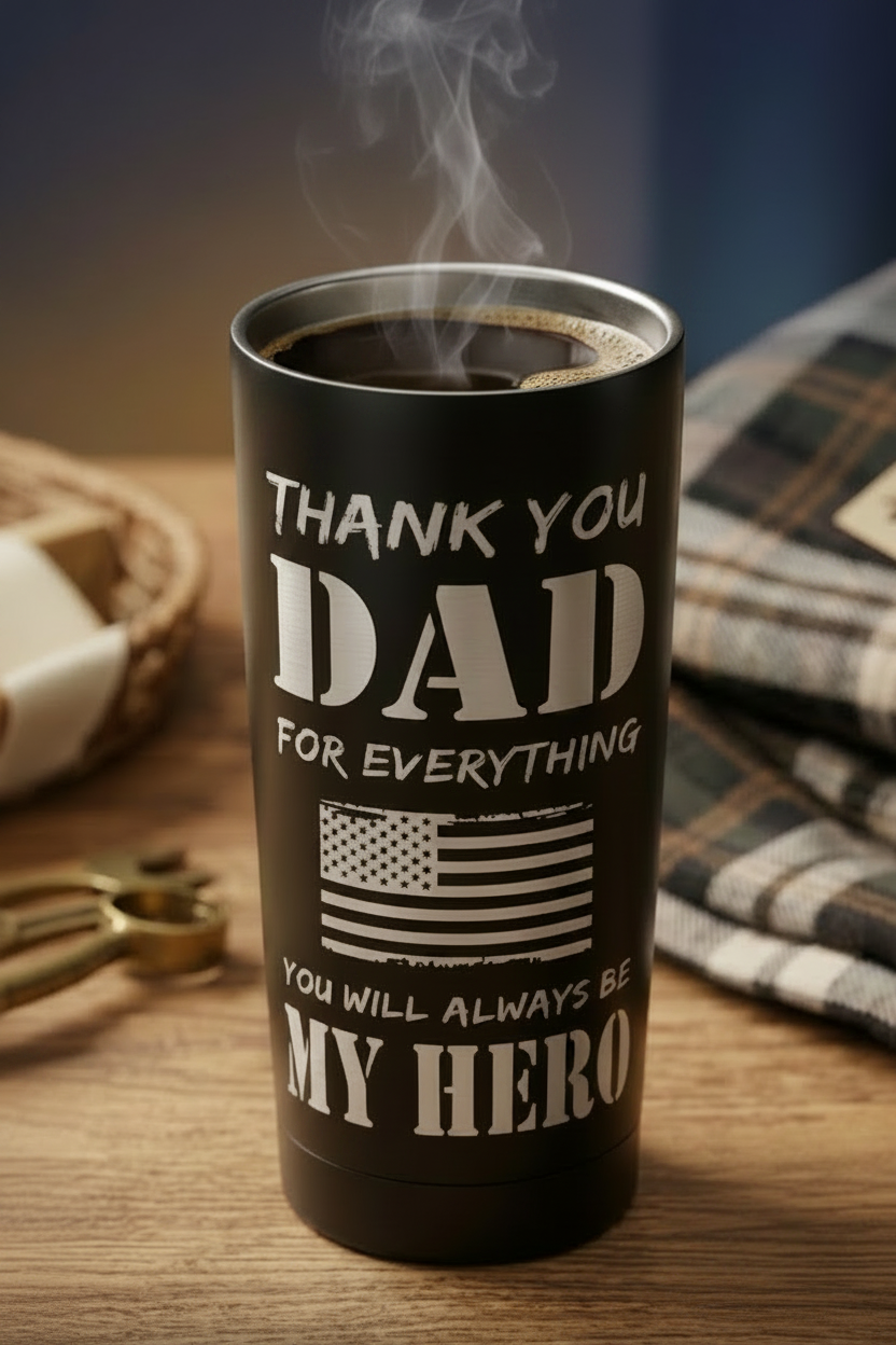 Dad My Hero Tumbler