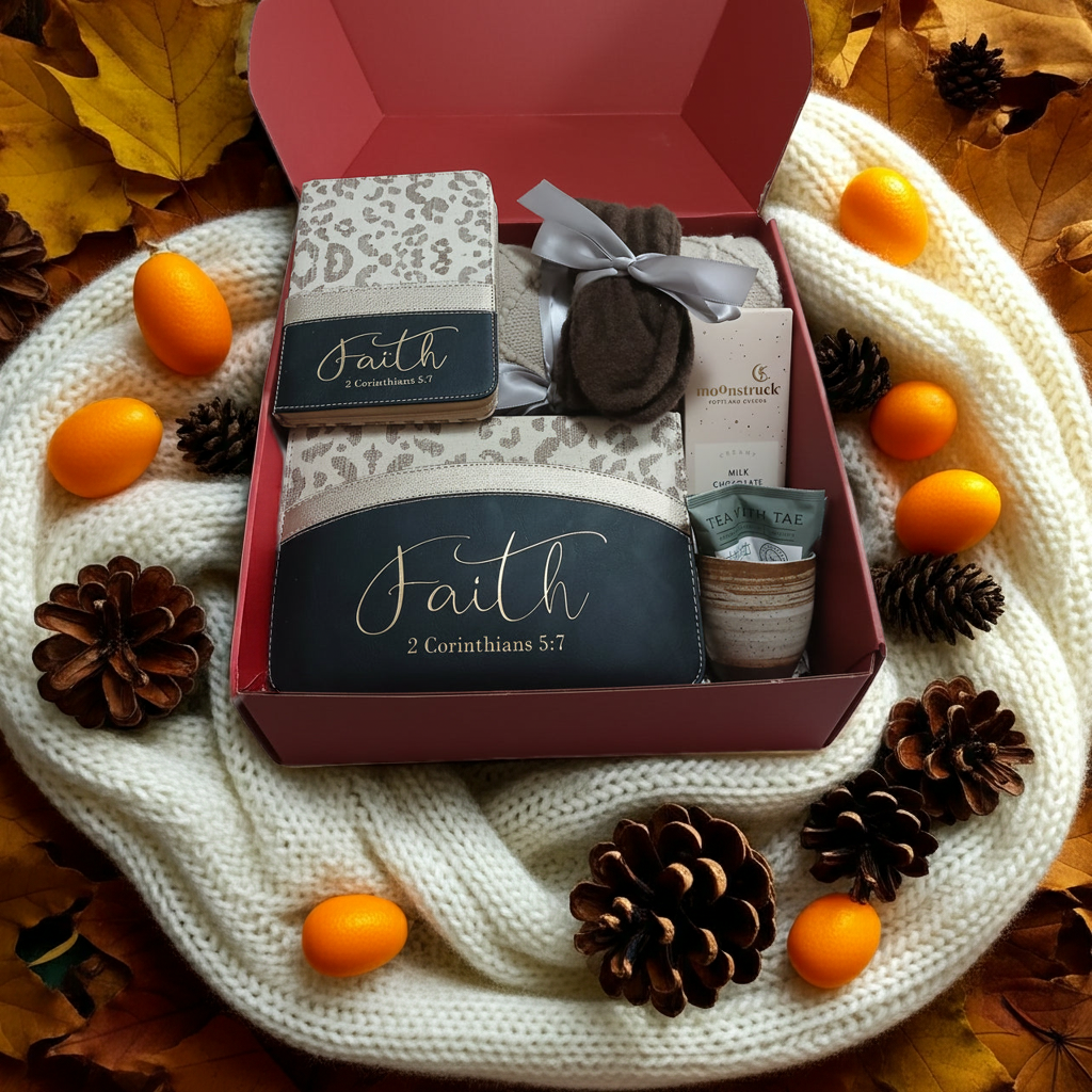 Cozy Gift Box with Moonstruck Chocolate, Tea with Tae, and Blanket