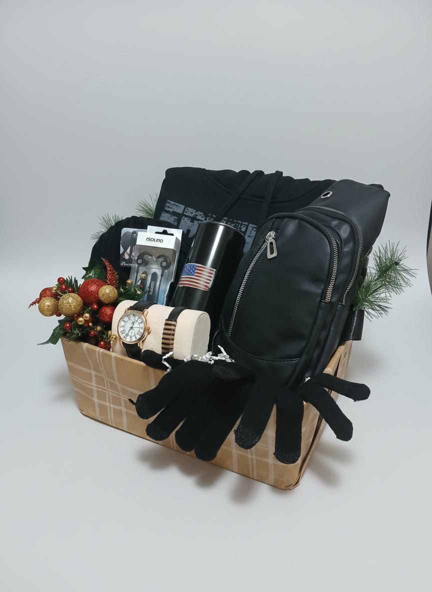 Men's Winter Essentials Gift Basket - Just Because Gift Baskets