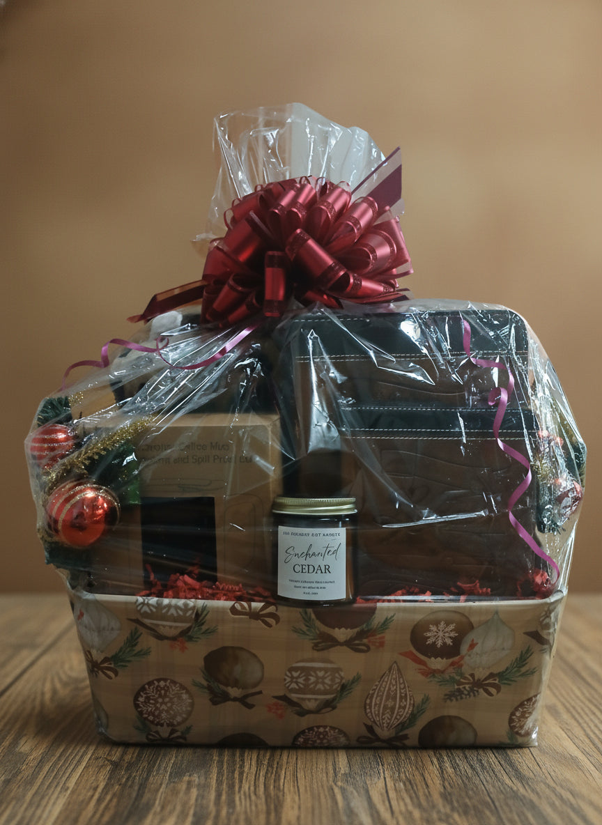 Holiday Serenity: The "Delight in the Lord" Winter Comfort Gift Basket - Just Because Gift Baskets
