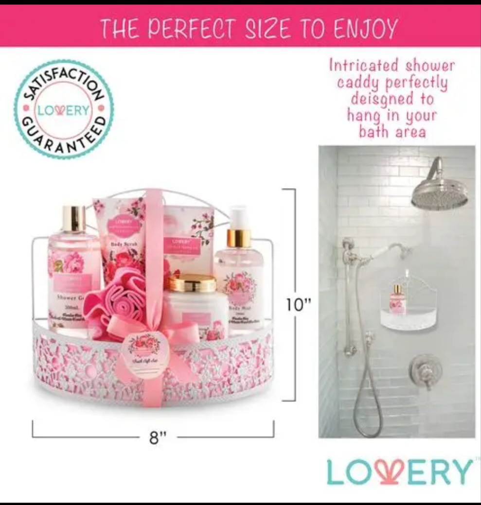 Wild Rose & Raspberry Leaf Bath Set
