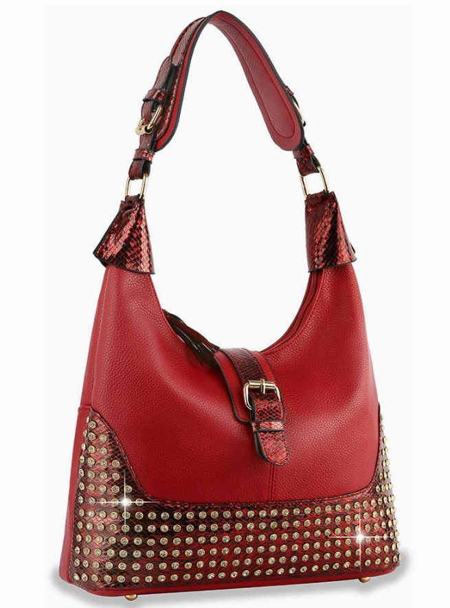 Red Hobo Handbag