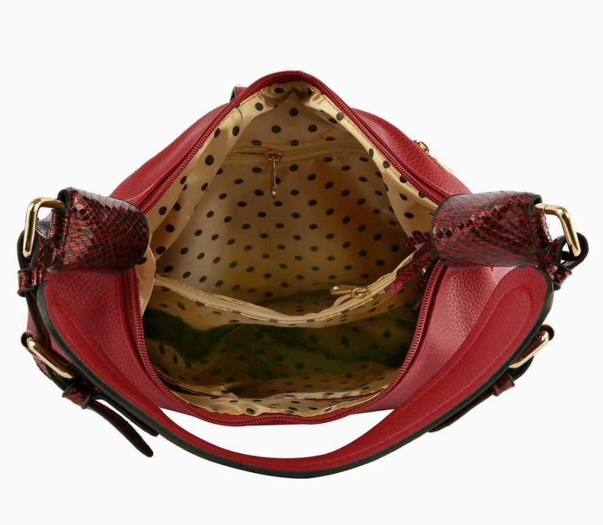 Red Hobo Handbag