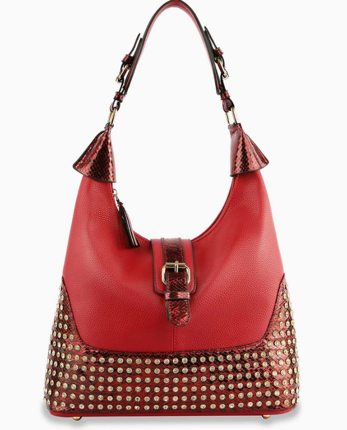 Red Hobo Handbag