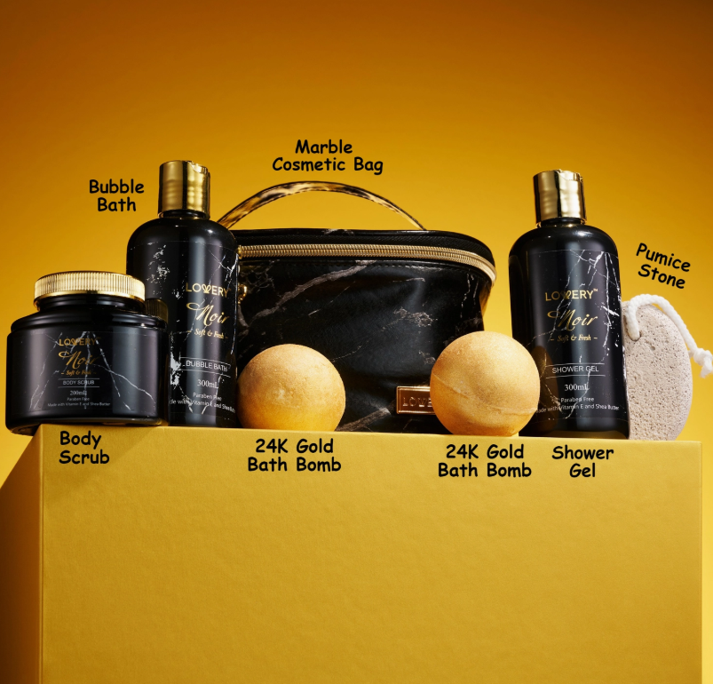 Jasmine Noir Unisex Spa Bath Set
