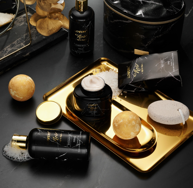 Jasmine Noir Unisex Spa Bath Set