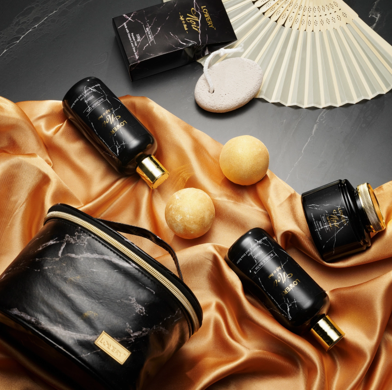 Jasmine Noir Unisex Spa Bath Set