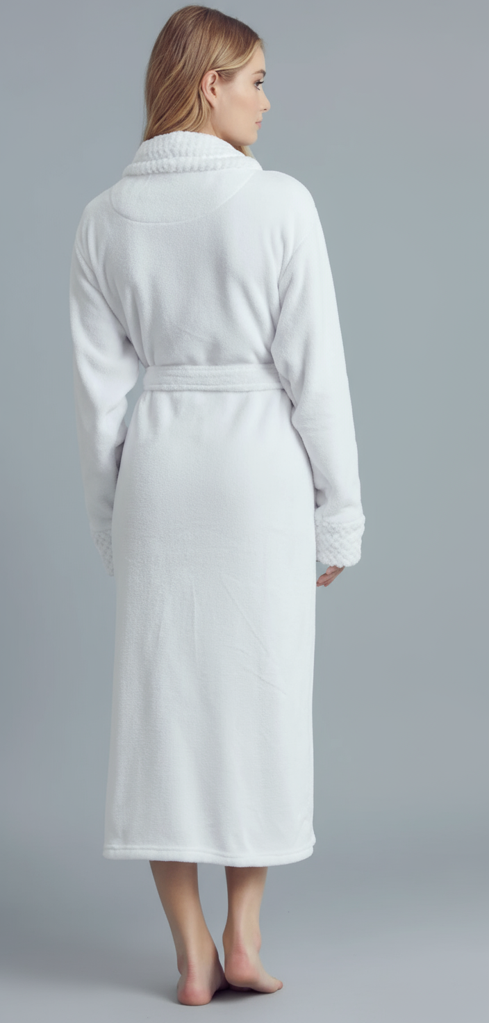 Women Plush Shawl Collar Robe - Just Because Gift Baskets