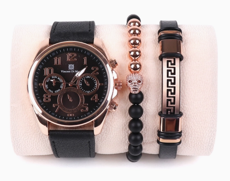 Men's Watch & Bracelet Present Set
