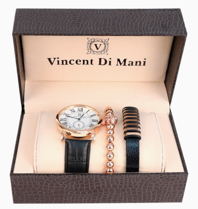 Men's Watch & Bracelet Present Set