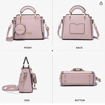 The Chic Cat-Charm Satchel