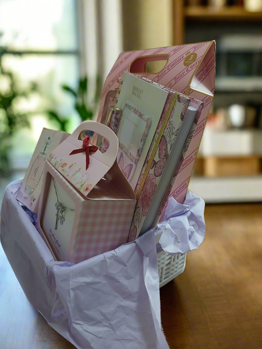 Flower Pink Scented Basket
