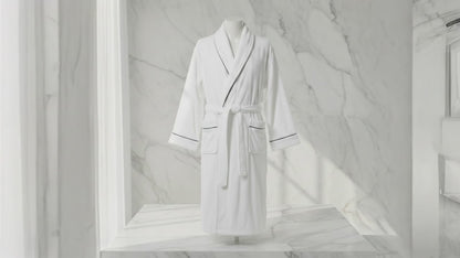 Men's Microfiber Fleece Robe with Shawl Collar