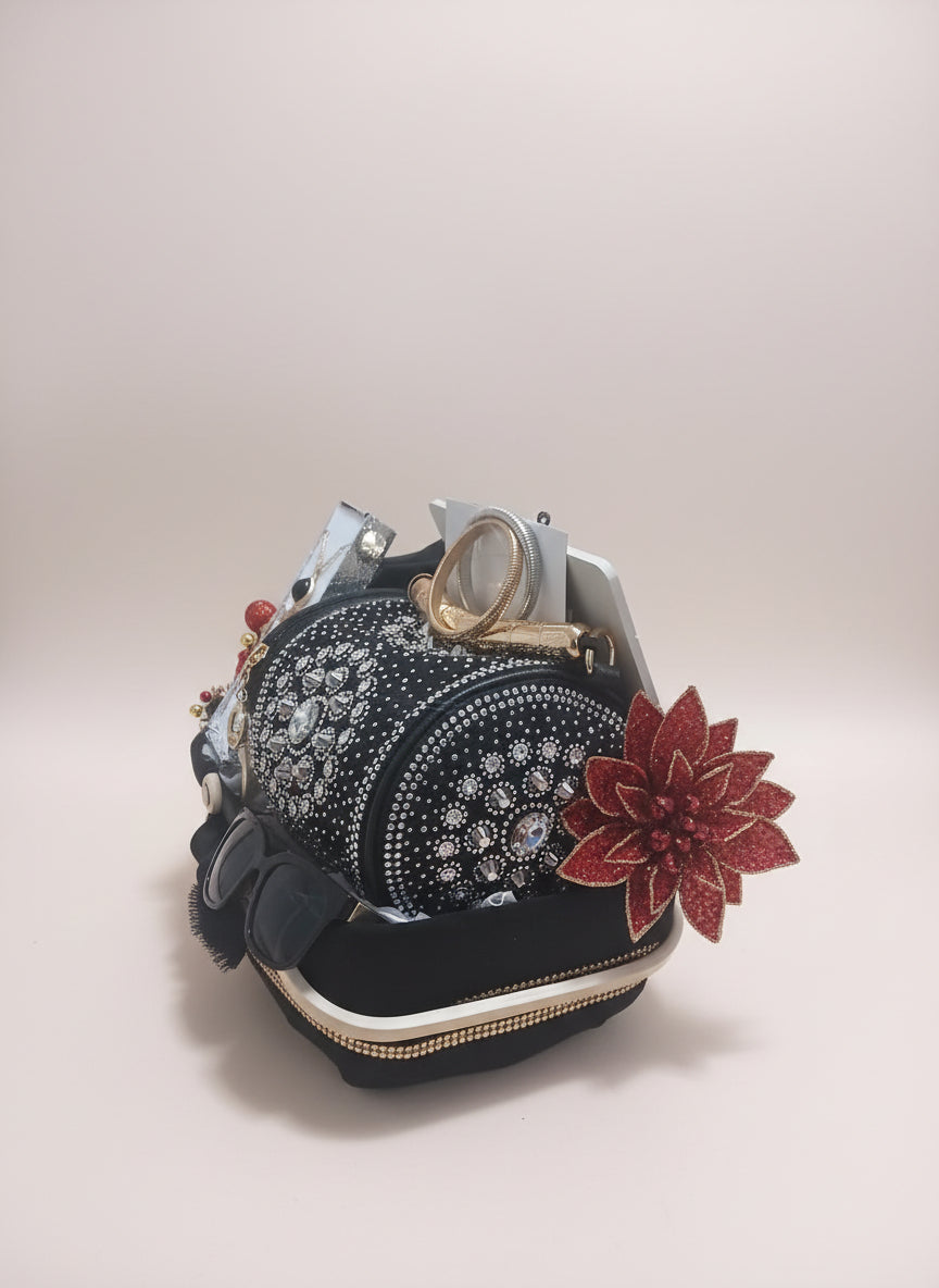 Black, Silver and Gold Luxury Gift Basket - Just Because Gift Baskets