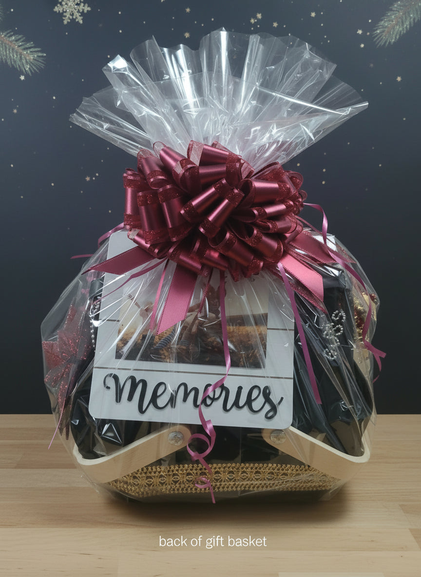 Black, Silver and Gold Luxury Gift Basket - Just Because Gift Baskets