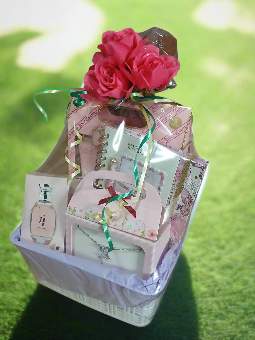 Flower Pink Scented Basket